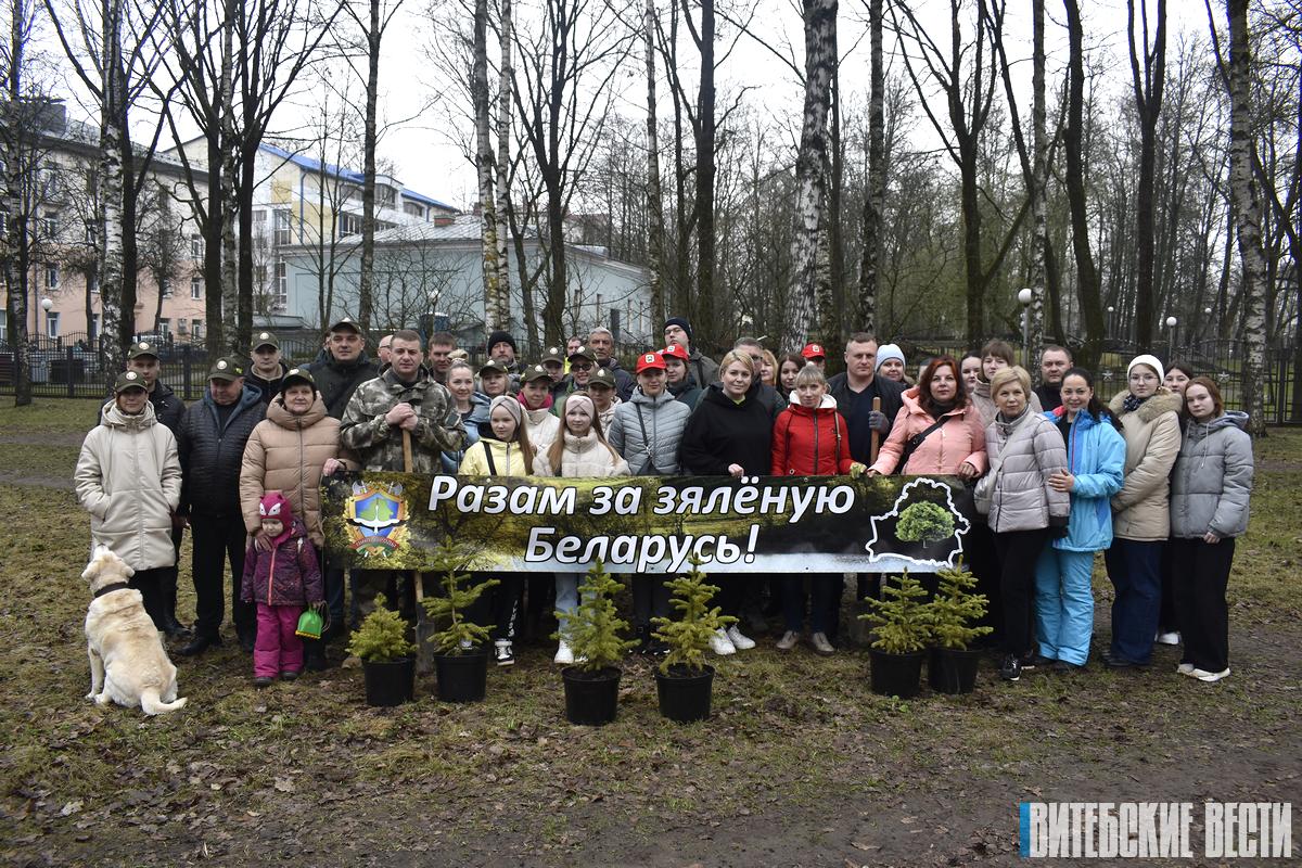 В Витебской области высадили более 2800 деревьев и кустарников