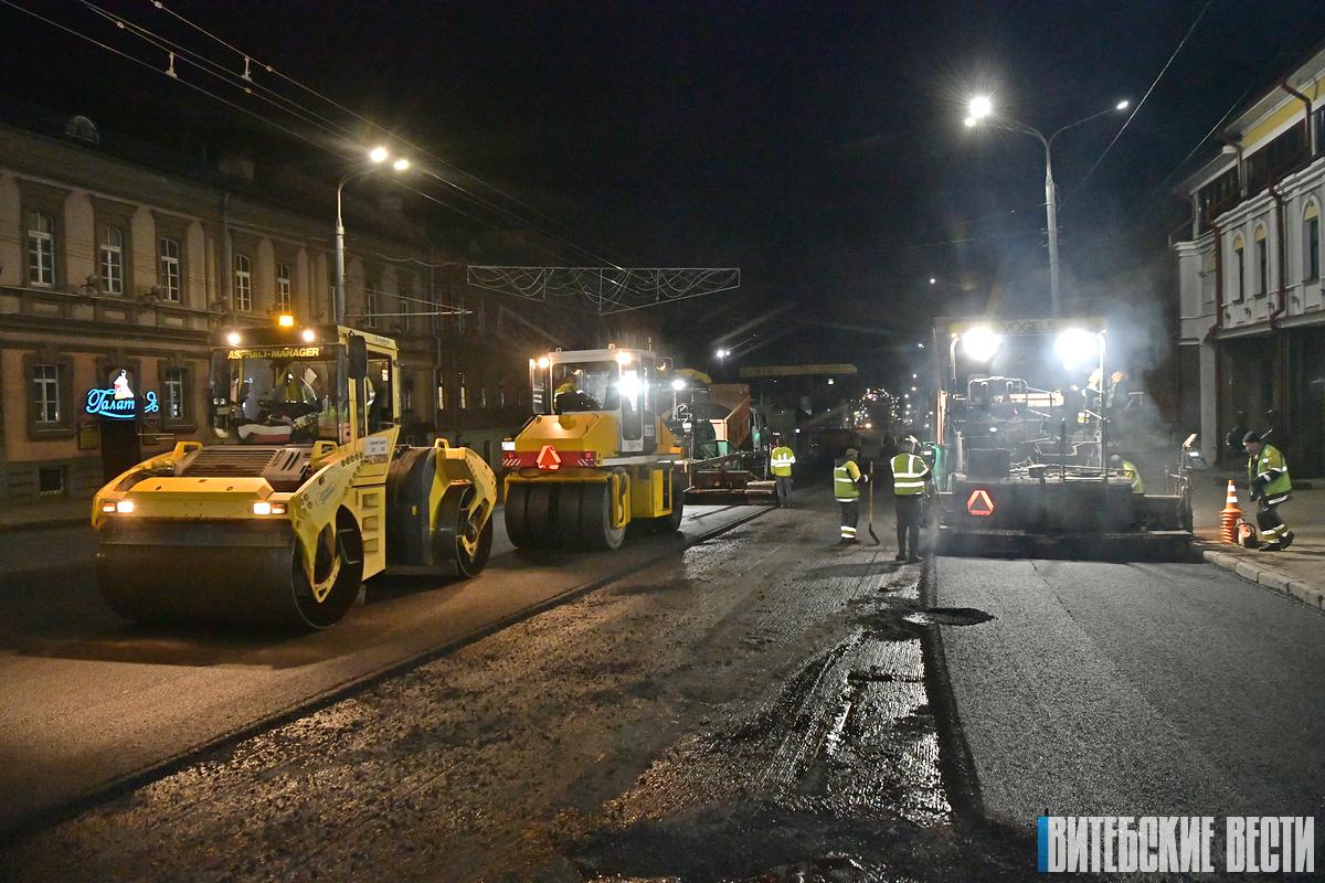 В городах Витебской области приступили к текущему ремонту улиц
