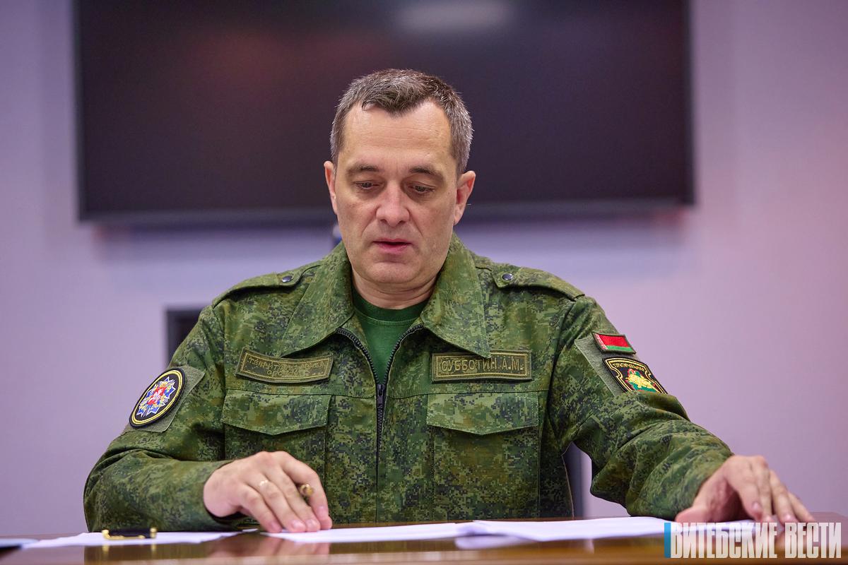 Под руководством председателя облисполкома Александра Субботина  прошло заседание Совета обороны Витебской области