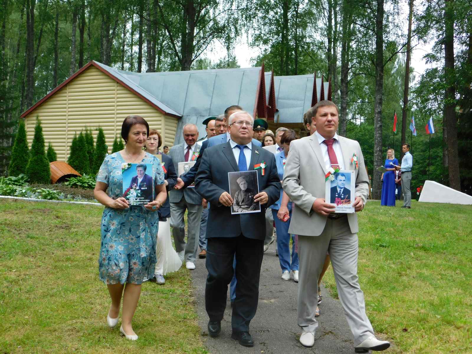На Кургане Дружбы в Верхнедвинском районе прошла встреча представителей России, Беларуси и Латвии