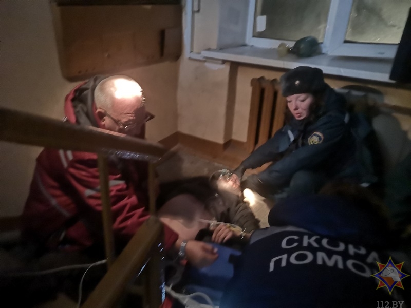 В Витебске спасли мужчину из горящей квартиры