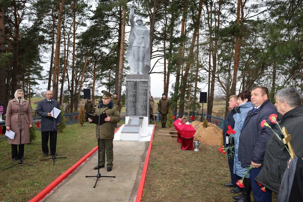 В Бешенковичском районе перезахоронили останки советских воинов, погибших в годы Великой Отечественной войны