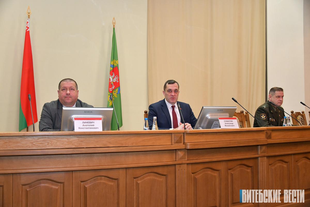 В Витебске подвели итоги работы органов управления территориальной обороны и воинских частей территориальных войск 