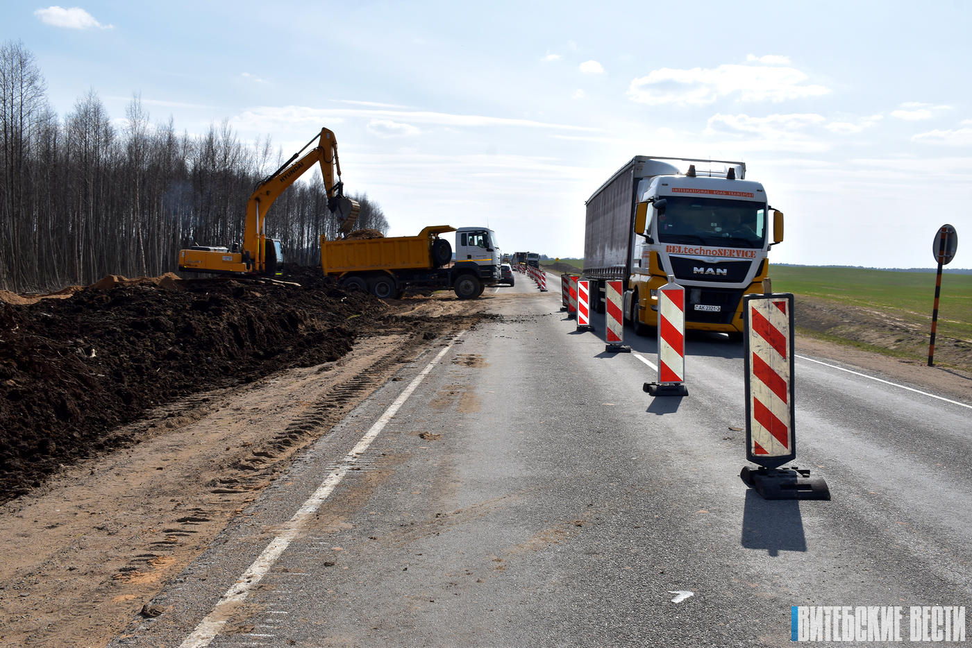 Реконструкция автодороги Полоцк-Лепель сопоставима по масштабу с реконструкцией путепровода «Полоцкий» в Витебске