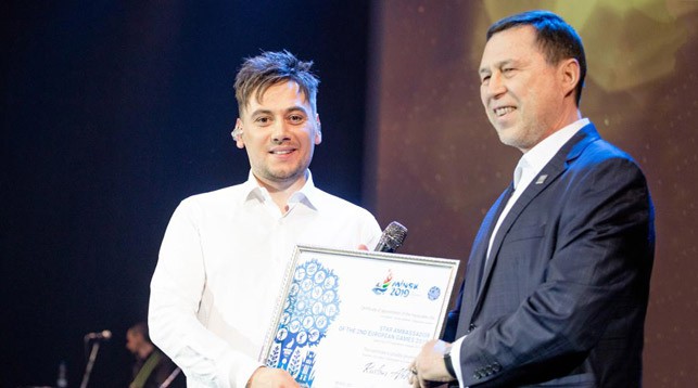 Певец Руслан Алехно стал звездным послом II Европейских игр