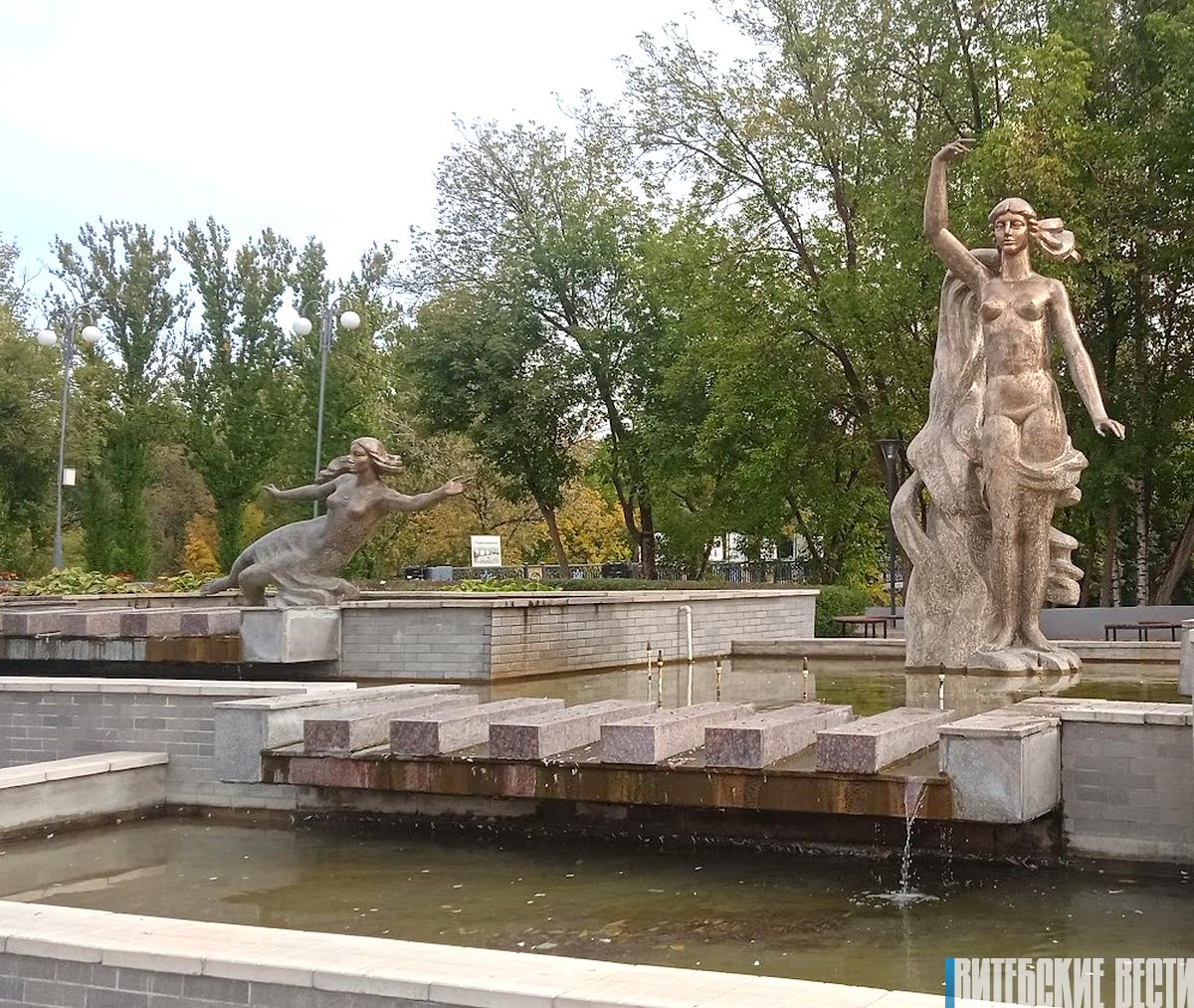 В Витебске начали отключать фонтаны