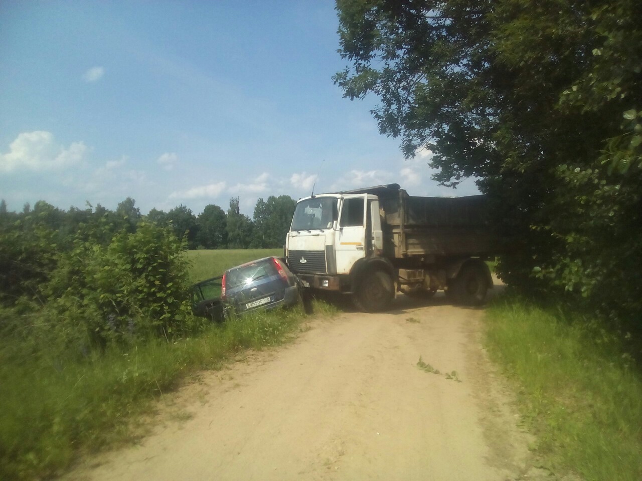 Двое детей пострадали в лобовом ДТП в Браславском районе