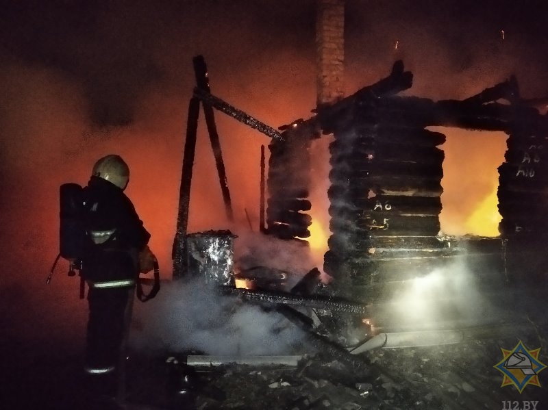 В Оршанском районе сгорел дачный дом